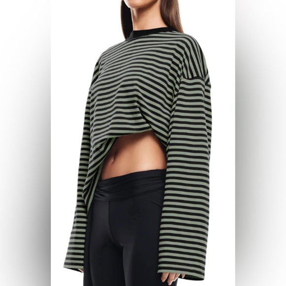 Lioness Tops - LIONESS Bloom Long Sleeve Forest Stripe Oversize  XXS halloween